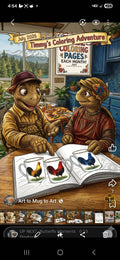 Timmy Turtle's Adventures Digital Coloring Book