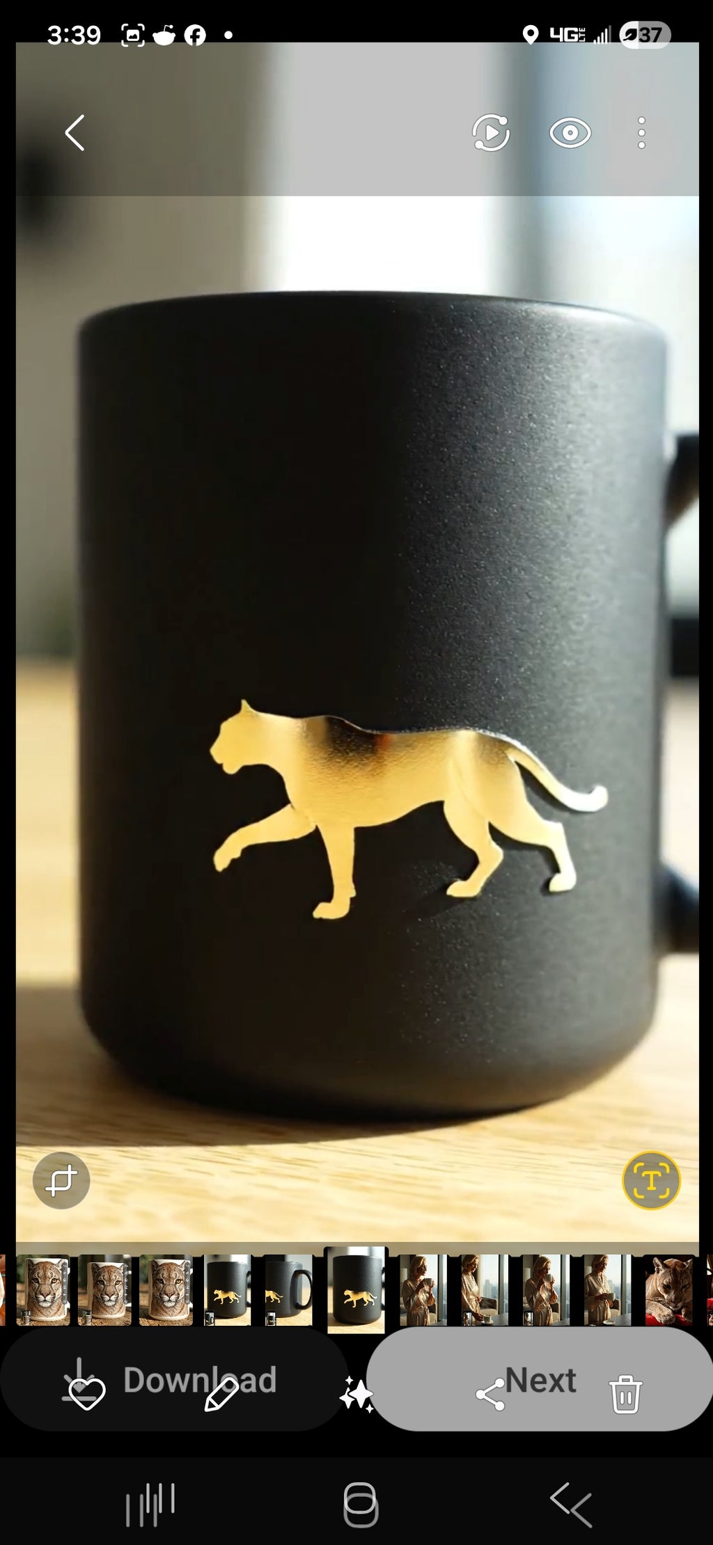 Cougar Mug Set -  3  companion mugs (15oz).