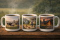 Farmhouse 3  mug set